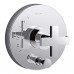 KOHLER K-T73117-3-CP Composed Valve Trim with Diverter & Cross Handle For Rite-Temp Pressure Balancing Valve  Not Included  Polished Chrome - B01IAGQI9W